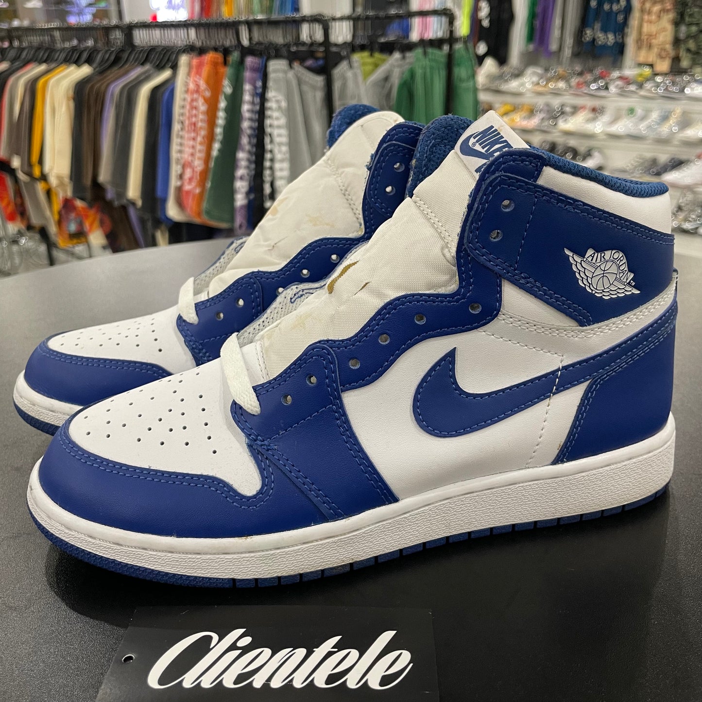 AIR JORDAN 1 RETRO STORM BLUE POR, 6.5