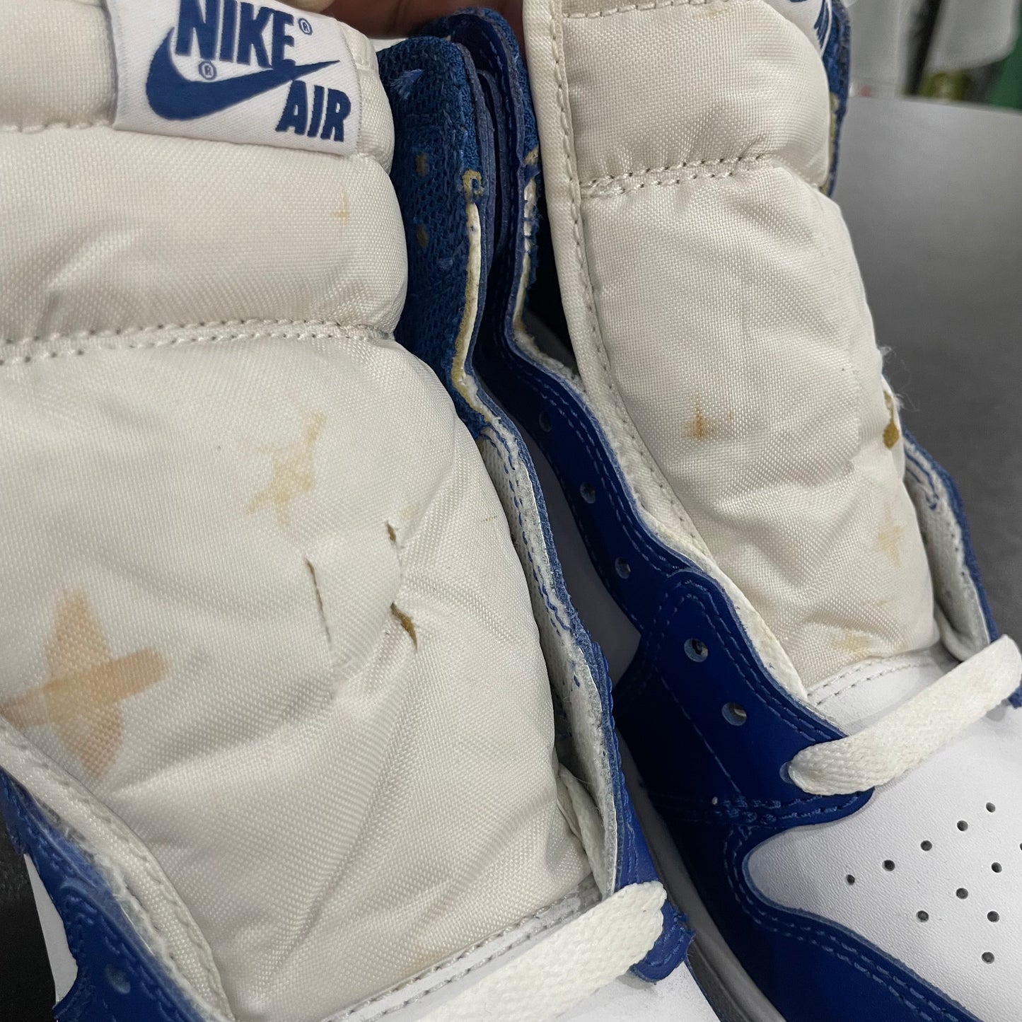 AIR JORDAN 1 RETRO STORM BLUE POR, 6.5